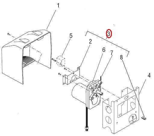 ROTOR ASSY, PERISTALTIC PUMP