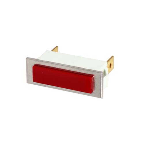 Signal Light - Red, Rectangular, 250V