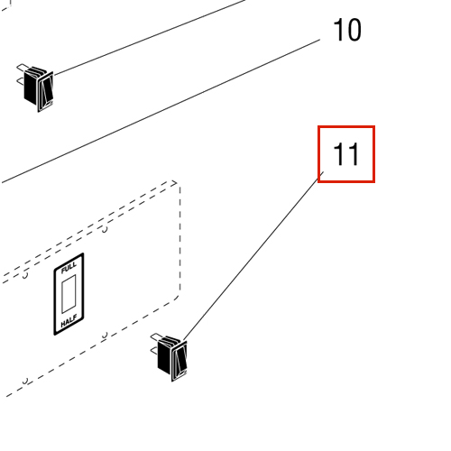 Switch, On/Off-Blk Spst