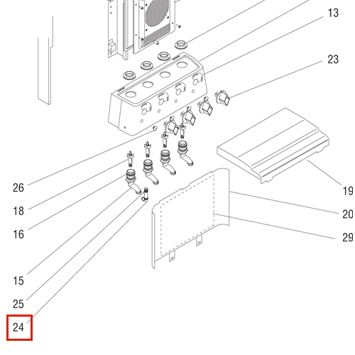 Nozzle Assy, Cold Water