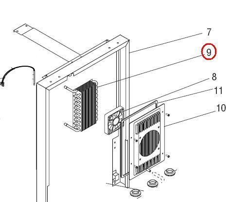 Water Coil, Upper Cabinet