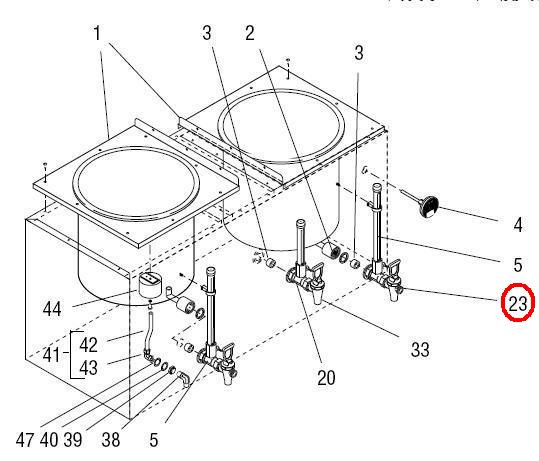 Faucet W/3.0 Ext (Orn Hdl)