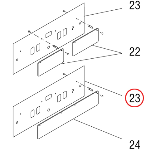 Spacer, Hinged-Switch Cover