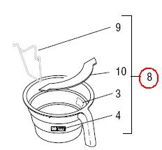 Funnel Assy Black W/Bypass