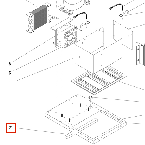 Insulation, Base Center- Lcr