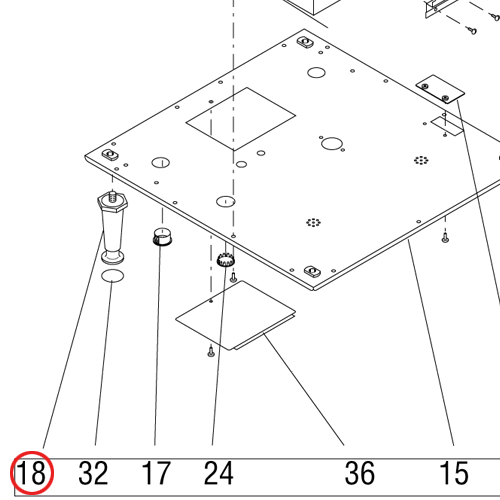 Leg8.0 Adj Sst-Blk Ft.375-16