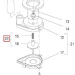 Impeller W/Spring, 60Hz