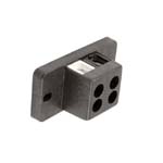 Terminal Block,2-Pole Wht/Blk