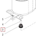 Sleeve,Compressor Mtg Embraco